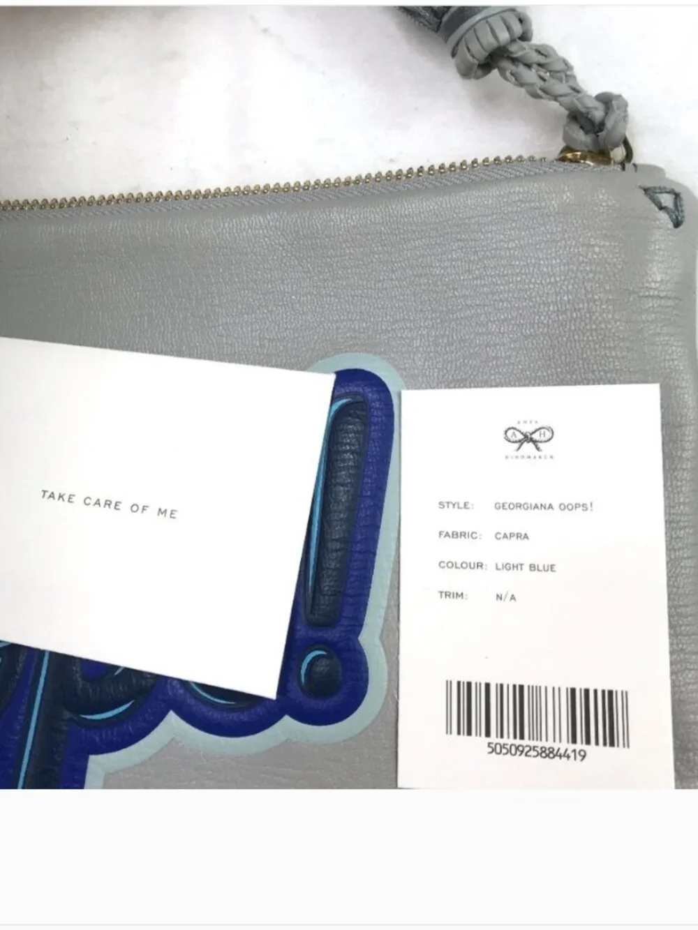 NWT Anya Hindmarch Georgiana Oops Tassel Clutch